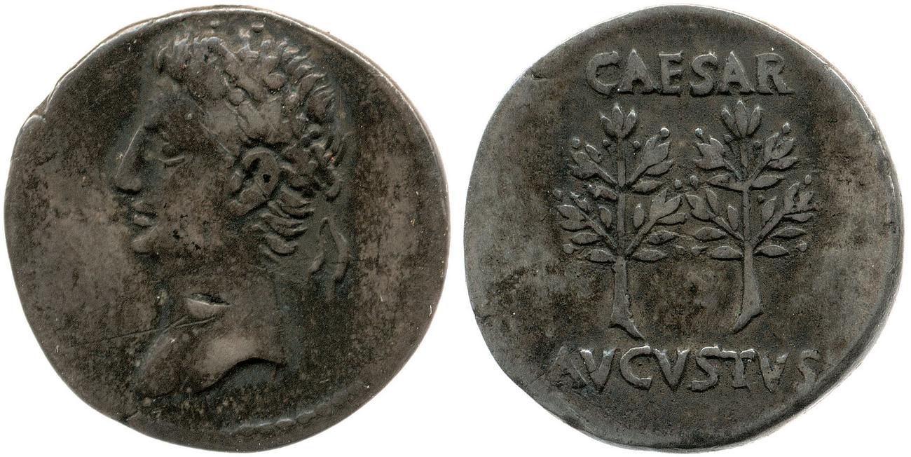 RIC I (second edition) Augustus 33B, аверс, bm