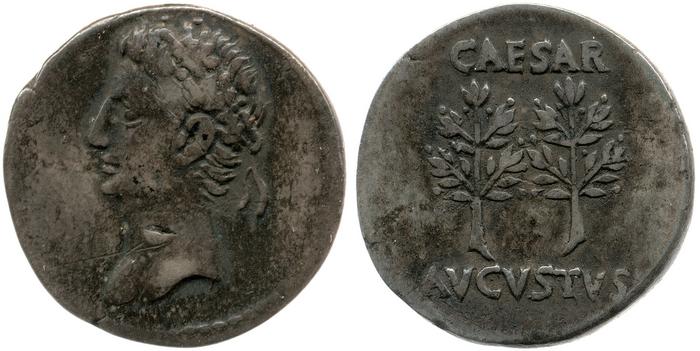 RIC I (second edition) Augustus 33B, реверс, bm