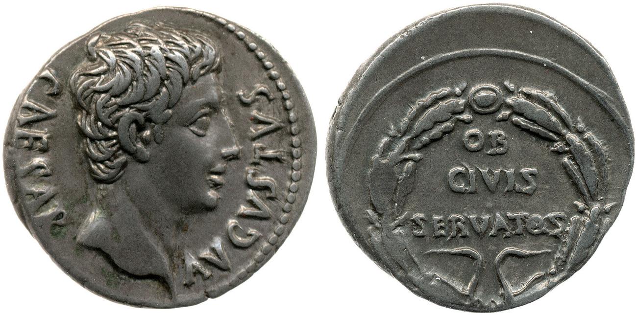 RIC I (second edition) Augustus 77A, аверс, bm