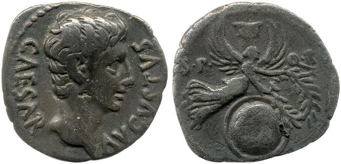 RIC I (second edition) Augustus 95, реверс, bm