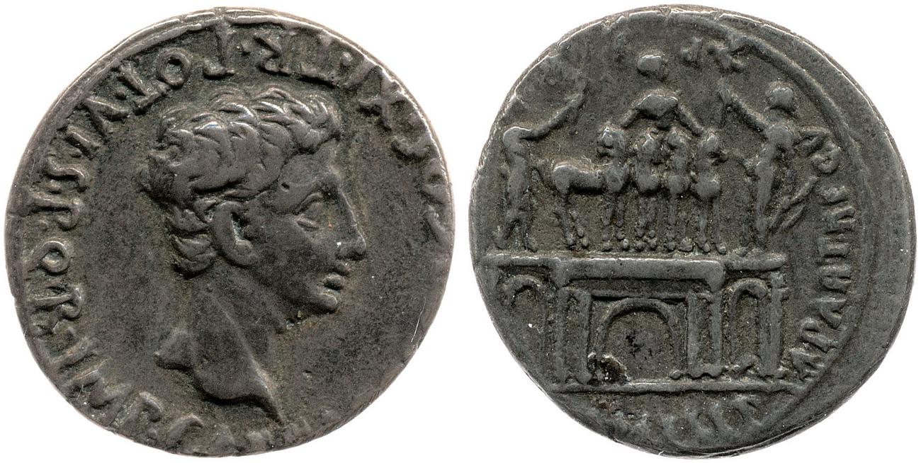 RIC I (second edition) Augustus 134A, аверс, bm