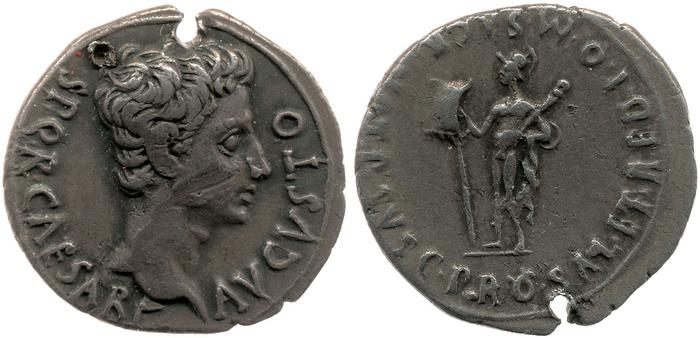 RIC I (second edition) Augustus 150A, реверс, bm
