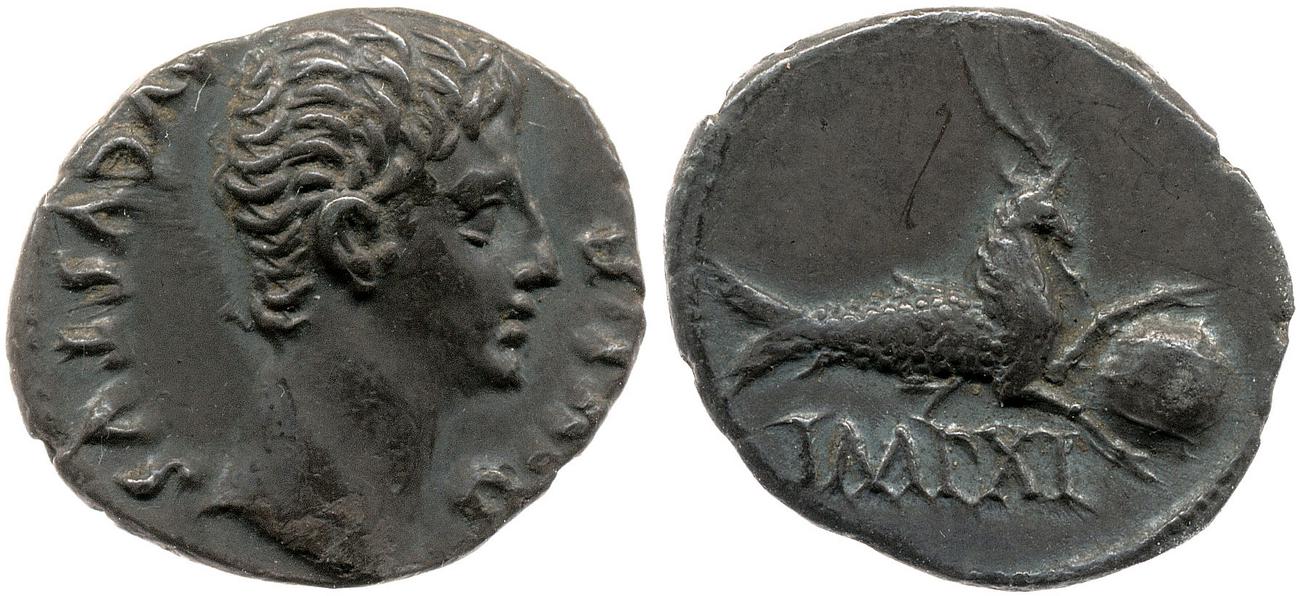 RIC I (second edition) Augustus 174, аверс, bm