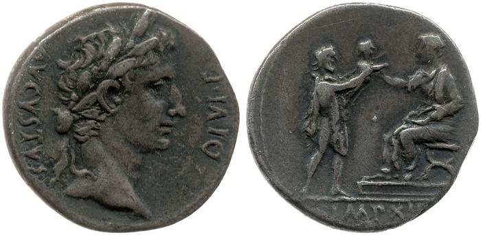 реверс RIC I (second edition) Augustus 201A