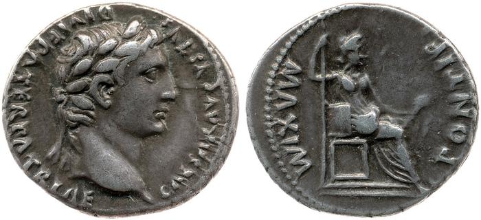 RIC I (second edition) Augustus 220, реверс, bm