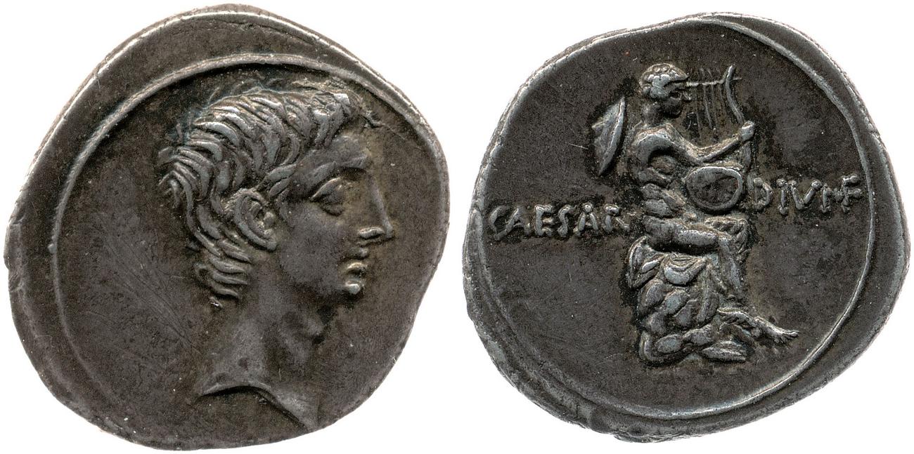 RIC I (second edition) Augustus 257, аверс, bm