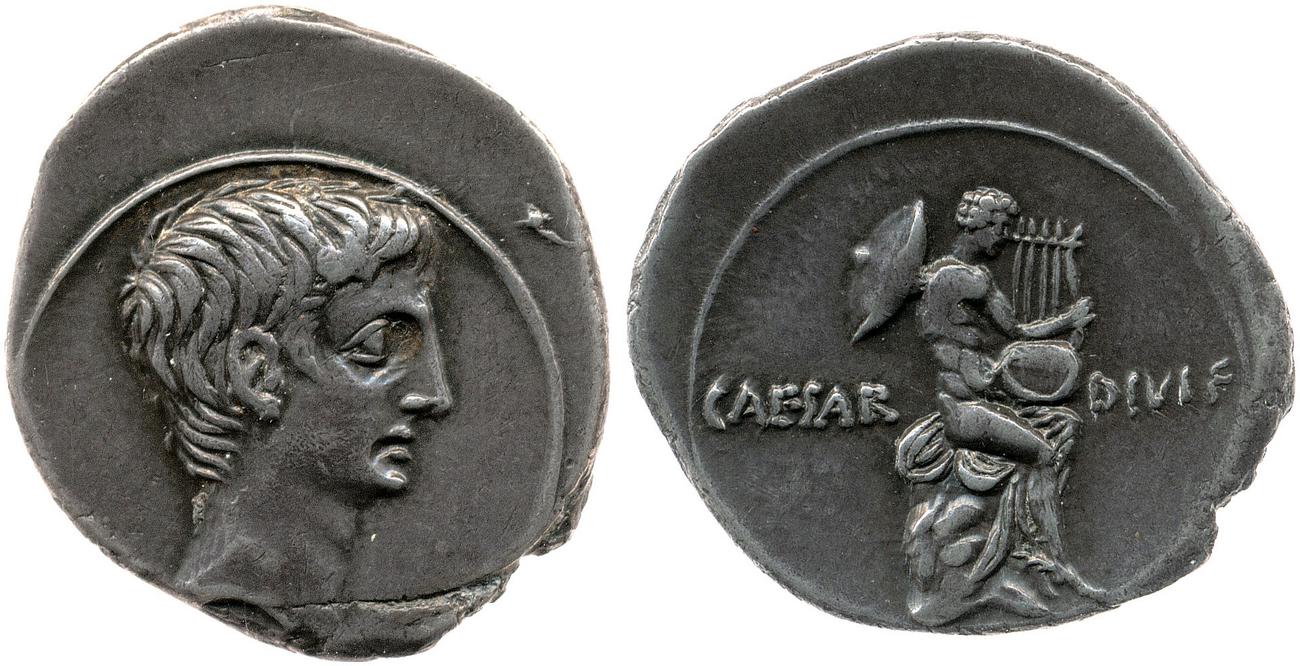RIC I (second edition) Augustus 257, аверс, bm