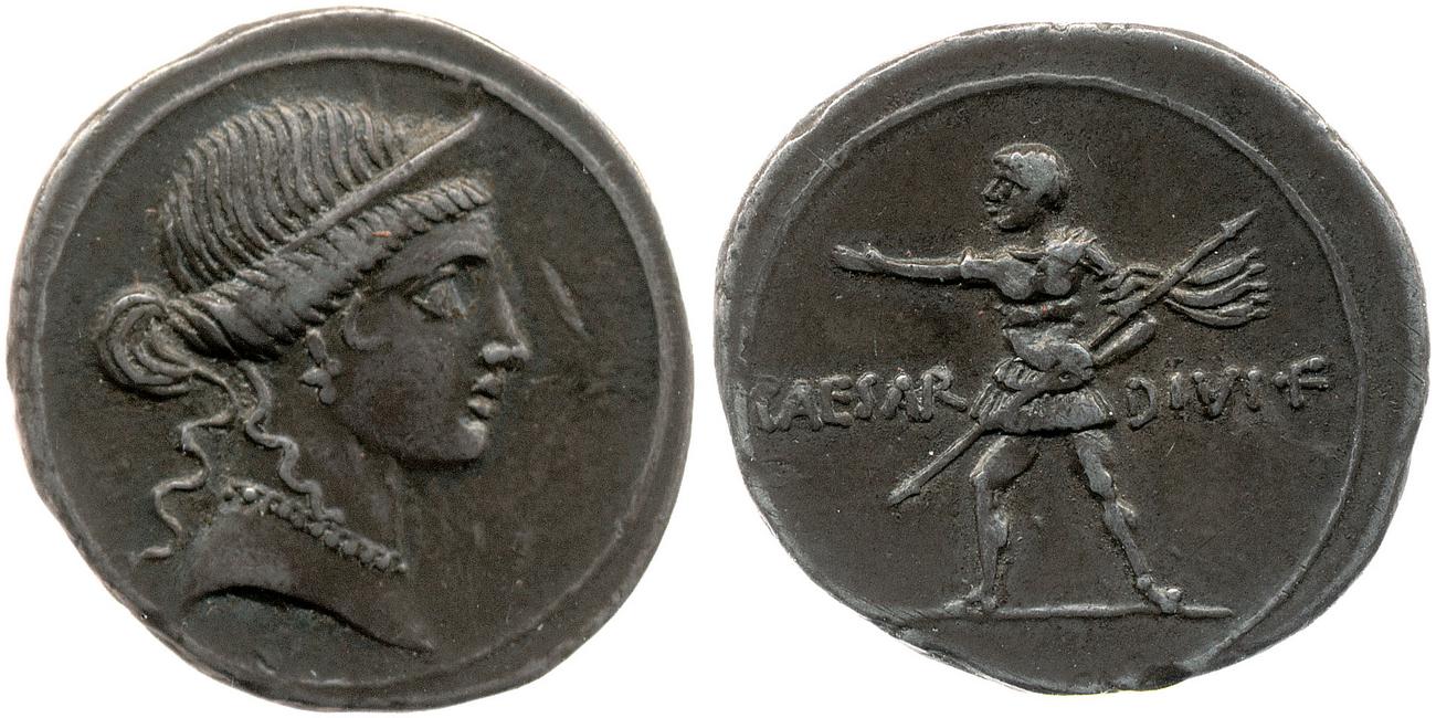 RIC I (second edition) Augustus 251, аверс, bm