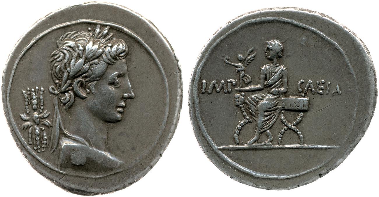 RIC I (second edition) Augustus 270, аверс, bm