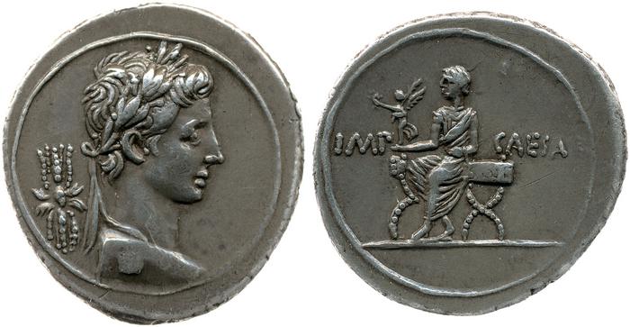 RIC I (second edition) Augustus 270, реверс, bm