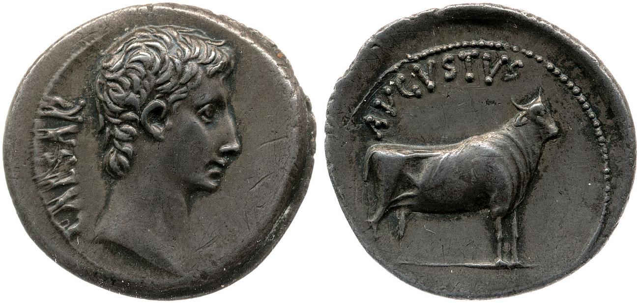 RIC I (second edition) Augustus 475, аверс, bm