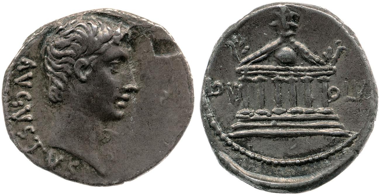 RIC I (second edition) Augustus 472, аверс, bm