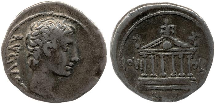 RIC I (second edition) Augustus 472, реверс, bm