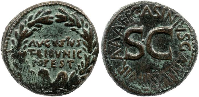 RIC I (second edition) Augustus 372, реверс, bm
