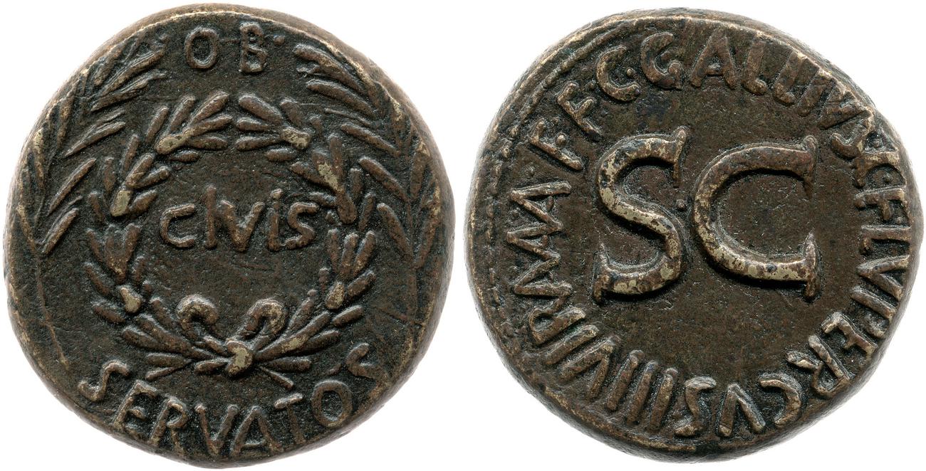 RIC I (second edition) Augustus 377, аверс, bm