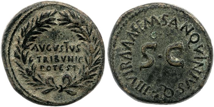 RIC I (second edition) Augustus 342, реверс, bm