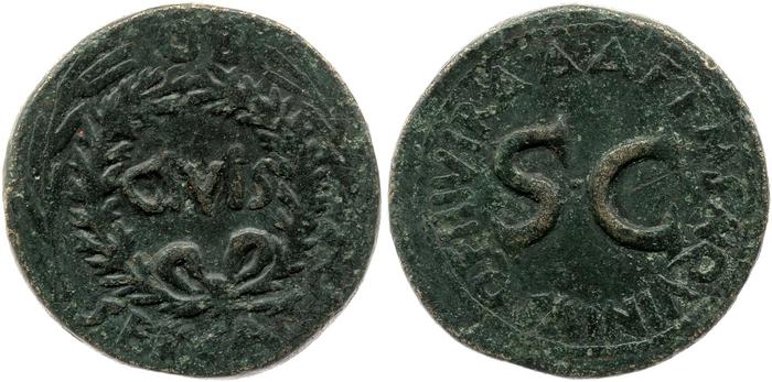 RIC I (second edition) Augustus 341, реверс, bm