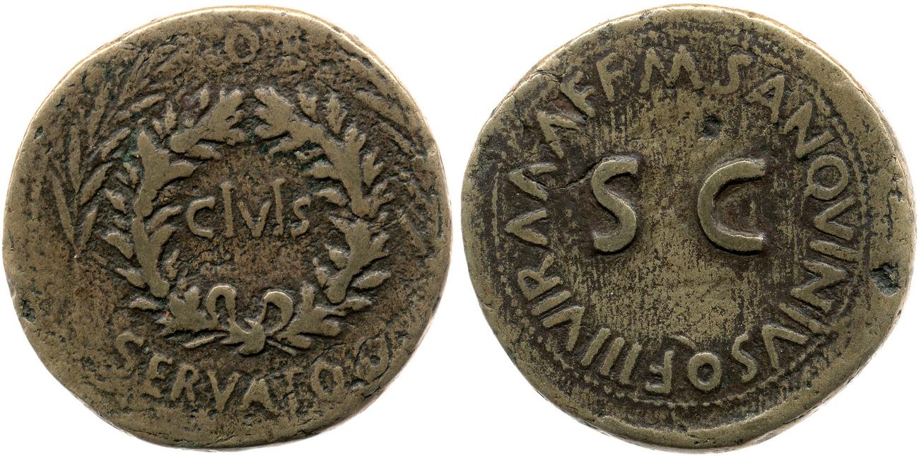 аверс RIC I (second edition) Augustus 341