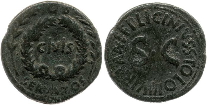 реверс RIC I (second edition) Augustus 345