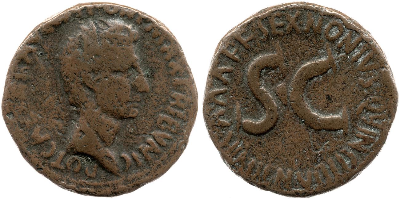 RIC I (second edition) Augustus 439, аверс, bm