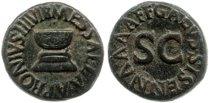 реверс RIC I (second edition) Augustus 453