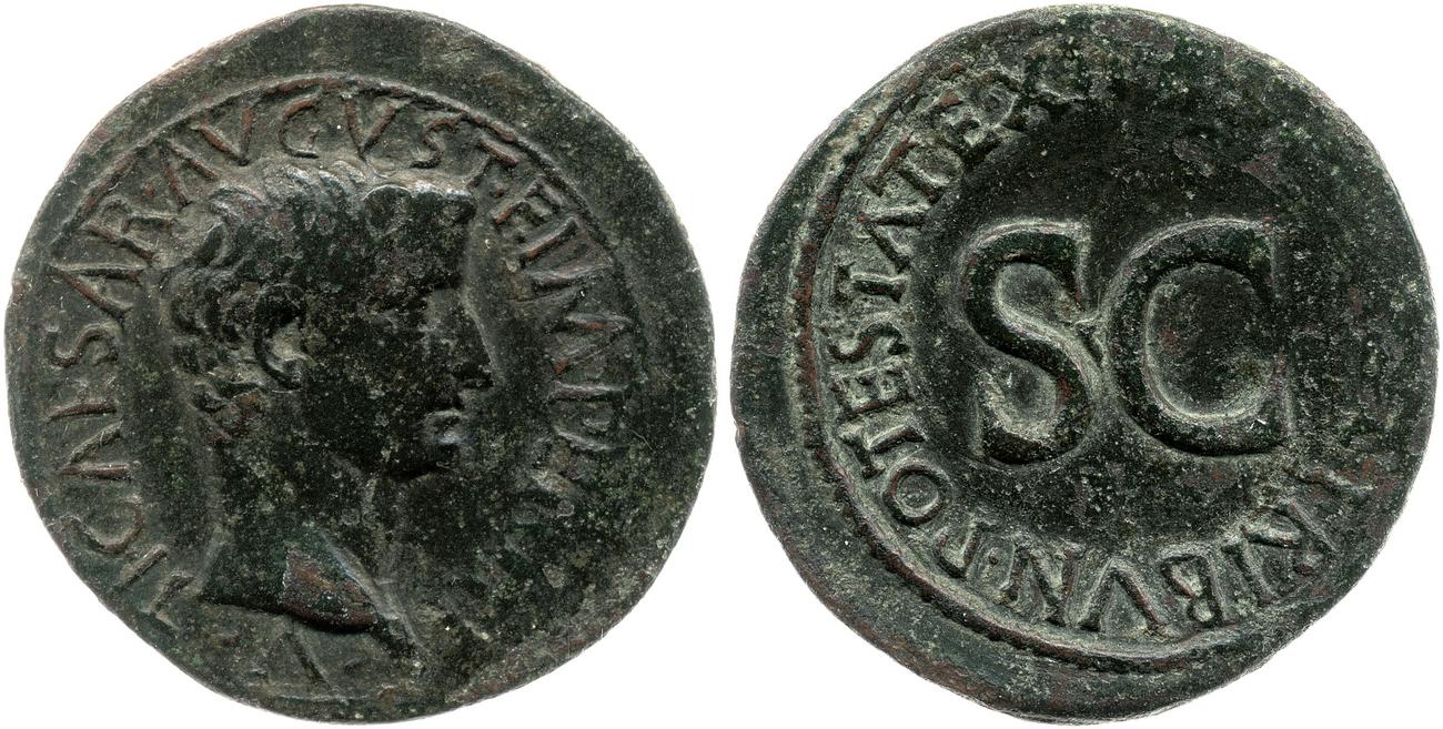 RIC I (second edition) Augustus 469, аверс, bm