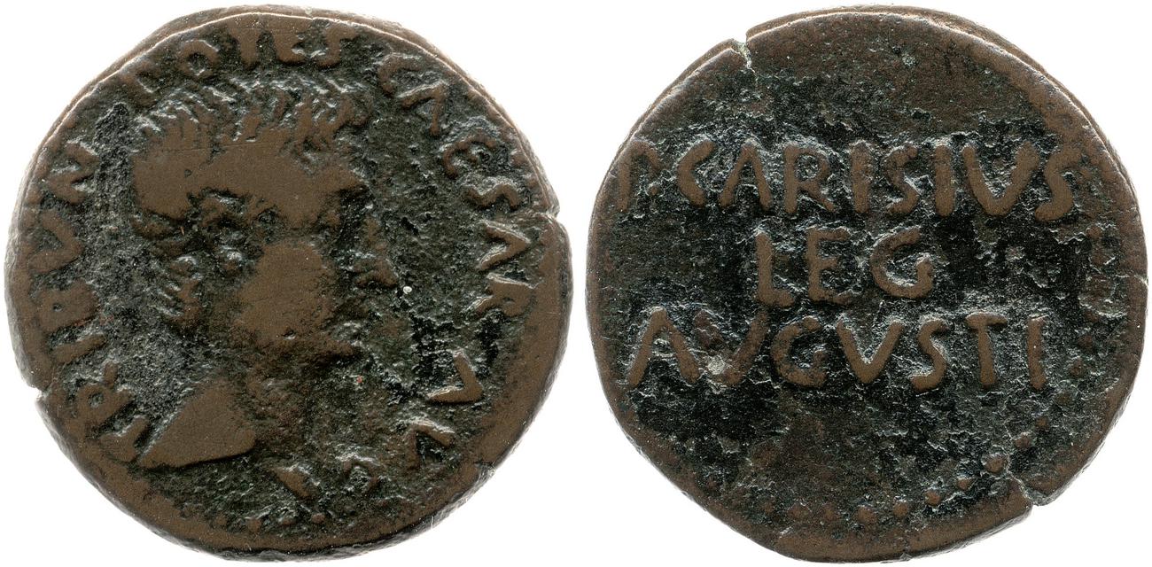 RIC I (second edition) Augustus 16, аверс, bm