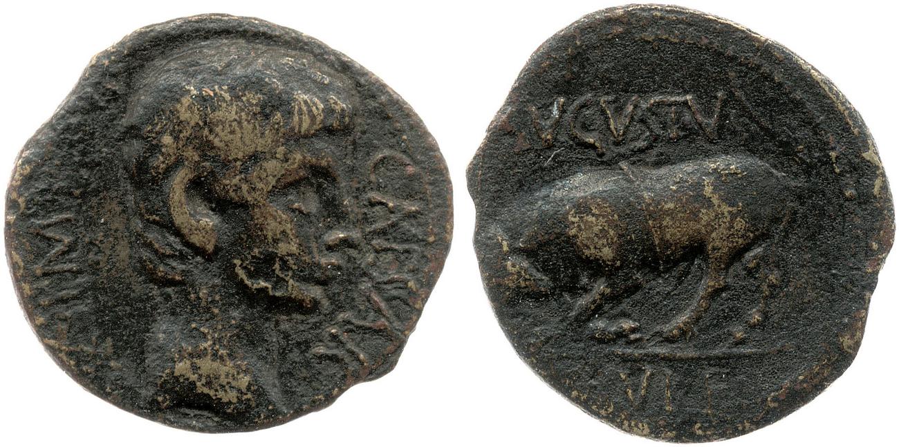 RIC I (second edition) Augustus 228, аверс, bm
