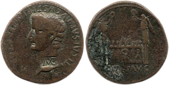 RIC I (second edition) Augustus 240, реверс, bm