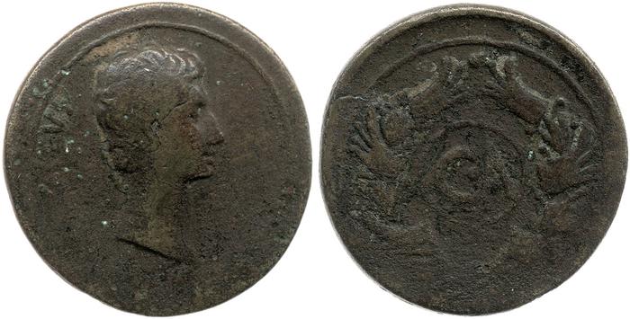 RIC I (second edition) Augustus 502, реверс, bm
