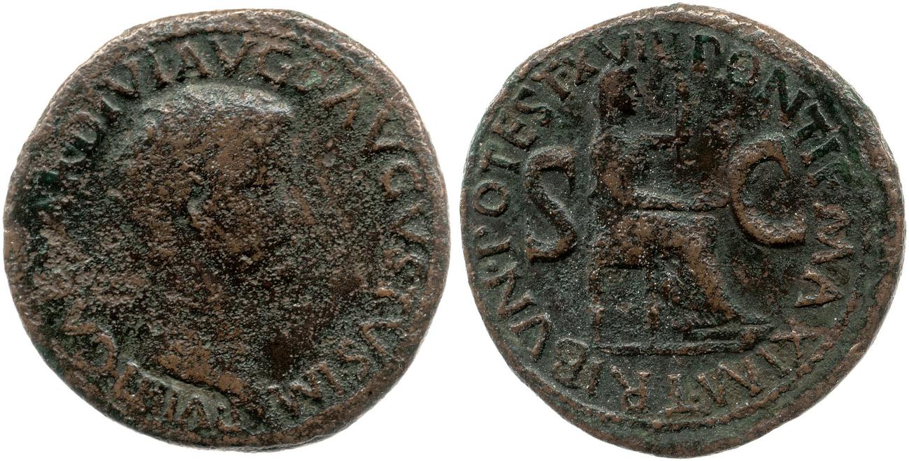 RIC I (second edition) Tiberius 35, аверс, bm