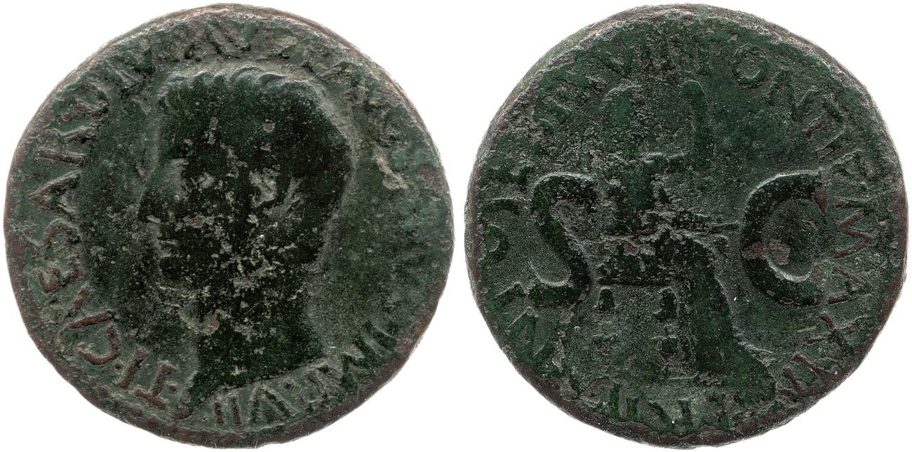 RIC I (second edition) Tiberius 34, аверс, bm