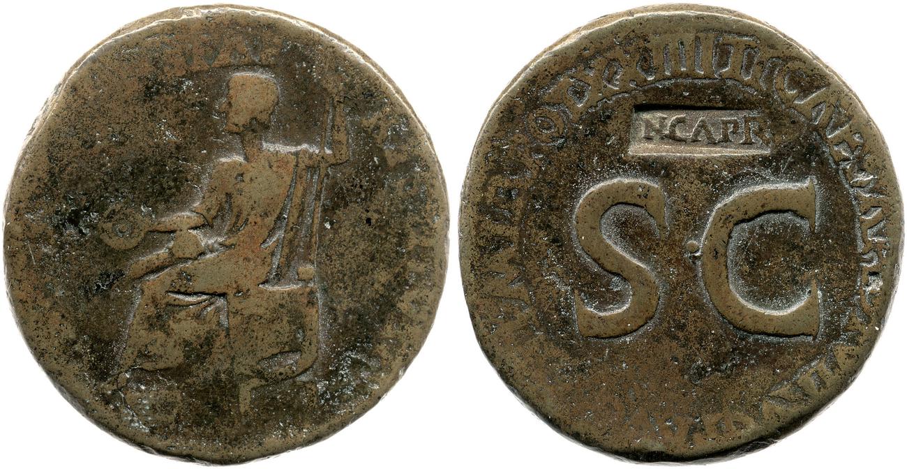 RIC I (second edition) Tiberius 48, аверс, bm