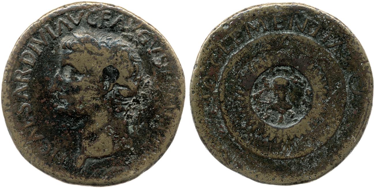 RIC I (second edition) Tiberius 38, аверс, bm