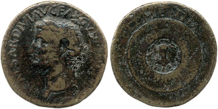 RIC I (second edition) Tiberius 38, реверс, bm