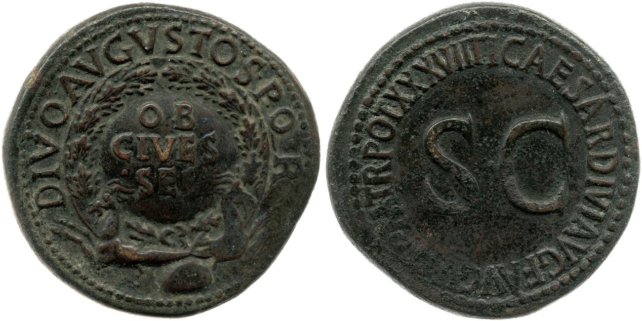 RIC I (second edition) Tiberius 63, аверс, bm