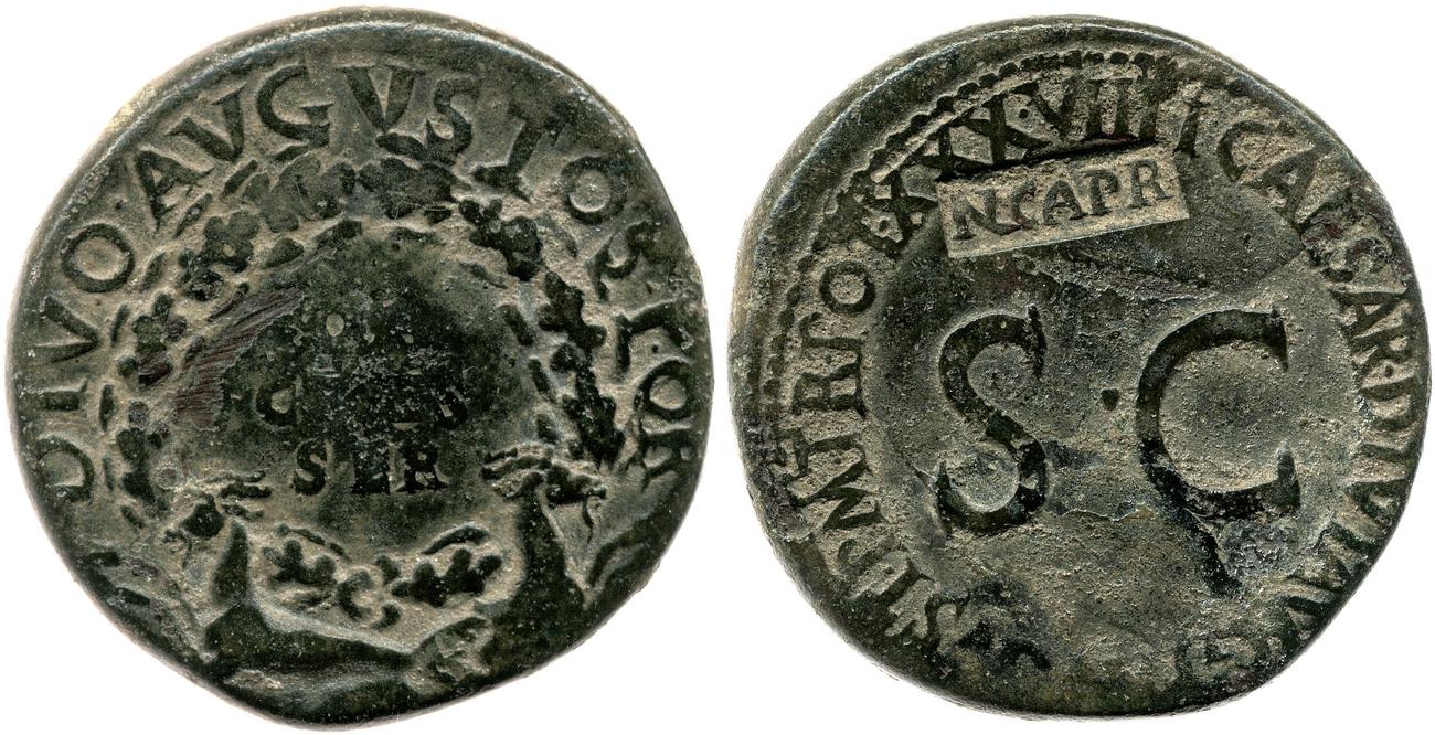 RIC I (second edition) Tiberius 63, аверс, bm