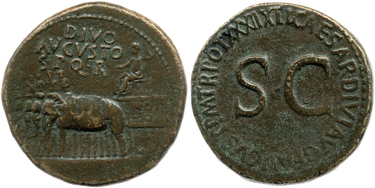 RIC I (second edition) Tiberius 68, аверс, bm