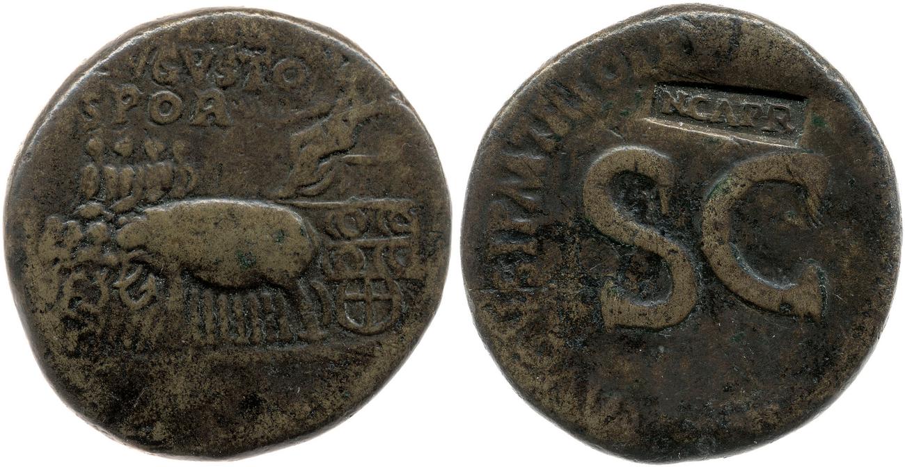RIC I (second edition) Tiberius 68, аверс, bm