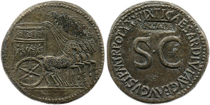 RIC I (second edition) Tiberius 66, реверс, bm