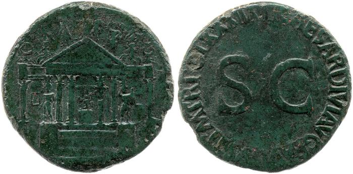 RIC I (second edition) Tiberius 67, реверс, bm