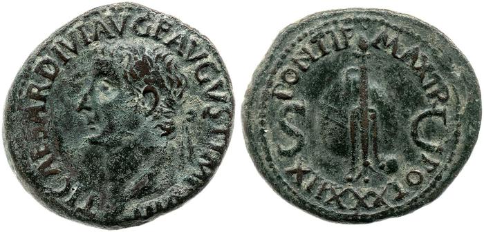 RIC I (second edition) Tiberius 64, реверс, bm