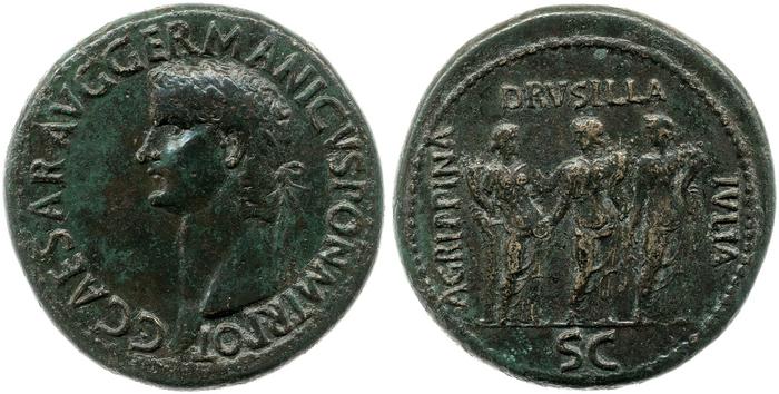 RIC I (second edition) Gaius/Caligula 33, реверс, bm