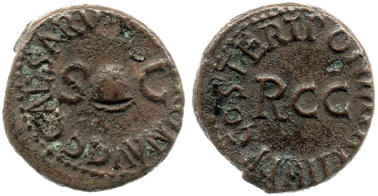 RIC I (second edition) Gaius/Caligula 52, аверс, bm