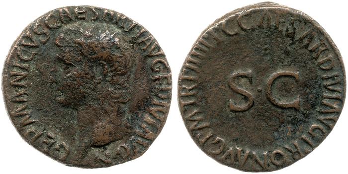 RIC I (second edition) Gaius/Caligula 50, реверс, bm