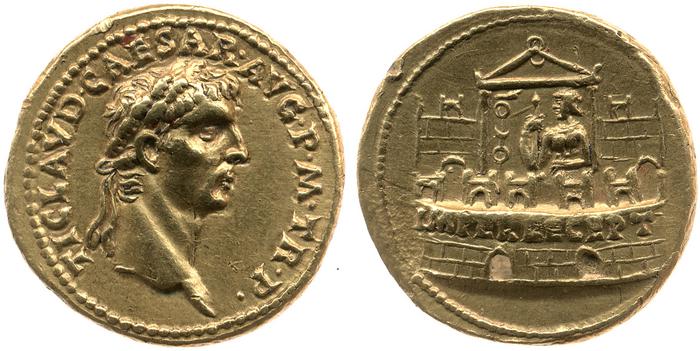 RIC I (second edition) Claudius 7, реверс, bm