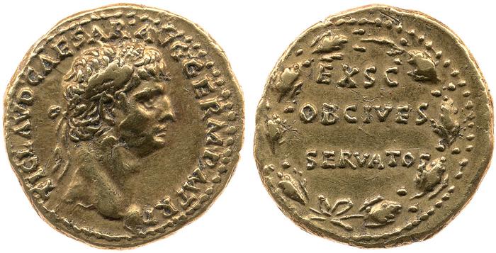 RIC I (second edition) Claudius 15, реверс, bm