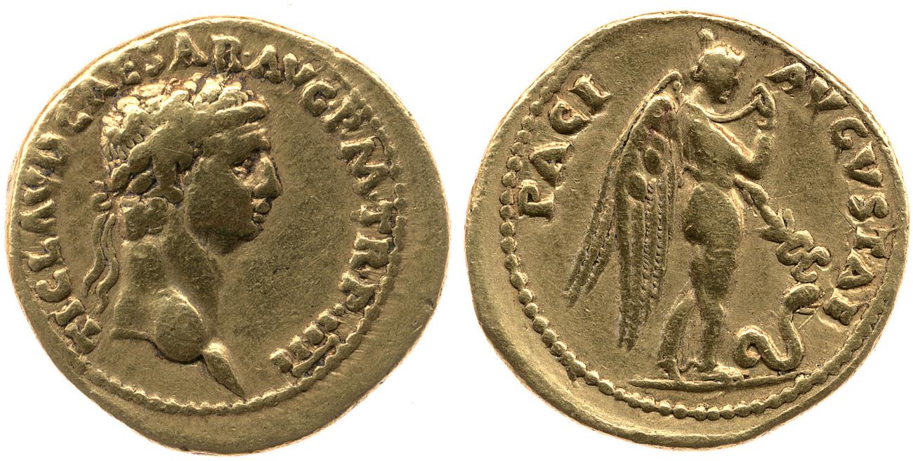 RIC I (second edition) Claudius 27, аверс, bm