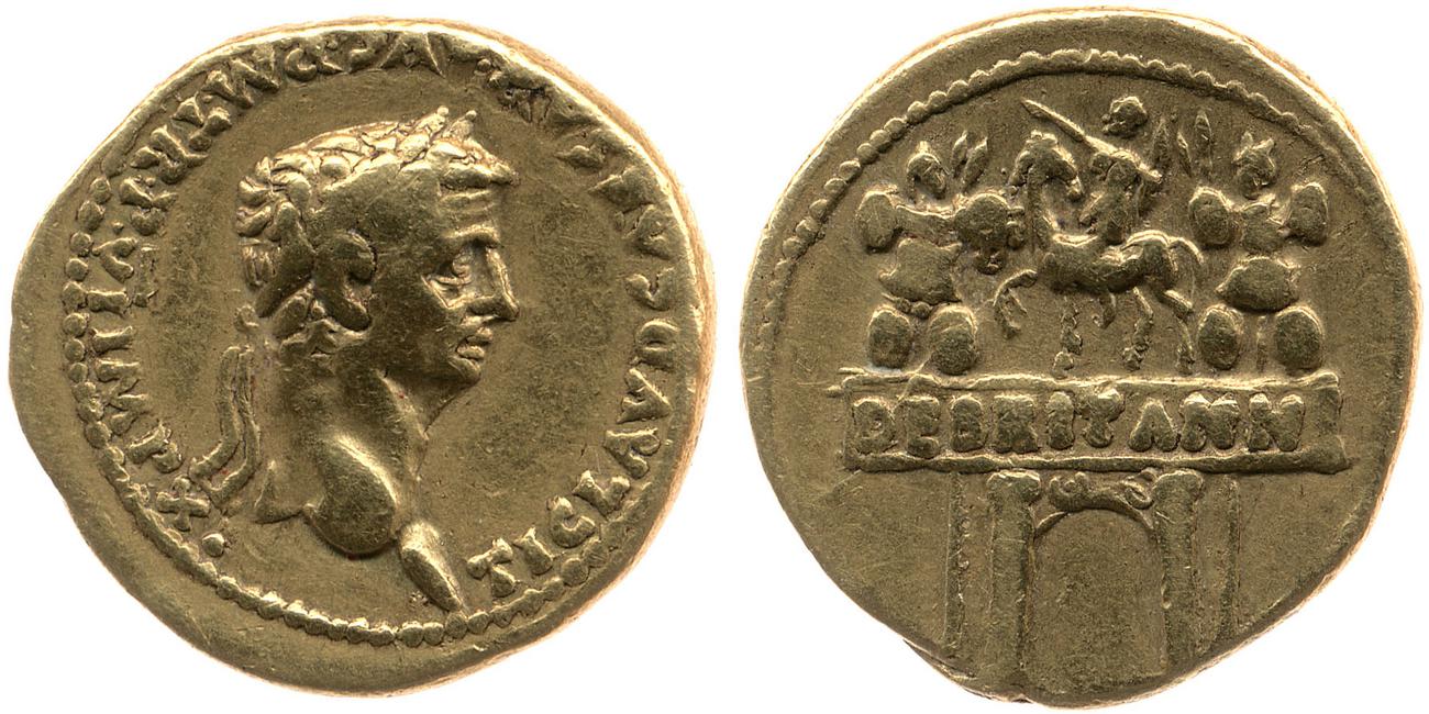 RIC I (second edition) Claudius 33, аверс, bm
