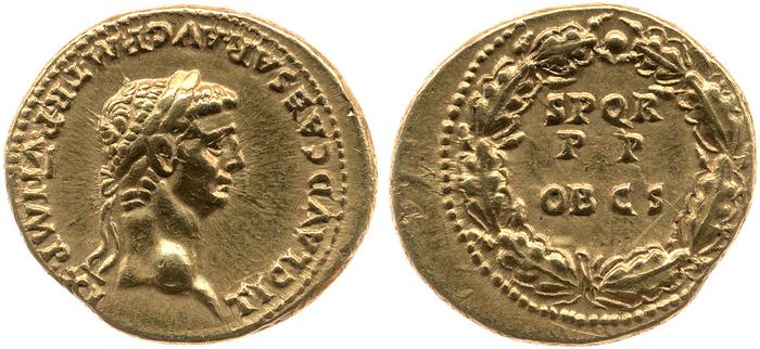 RIC I (second edition) Claudius 40, реверс, bm